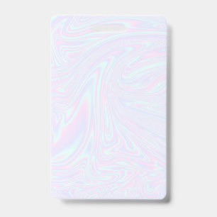 Faux holographic effect texture blue ID badge