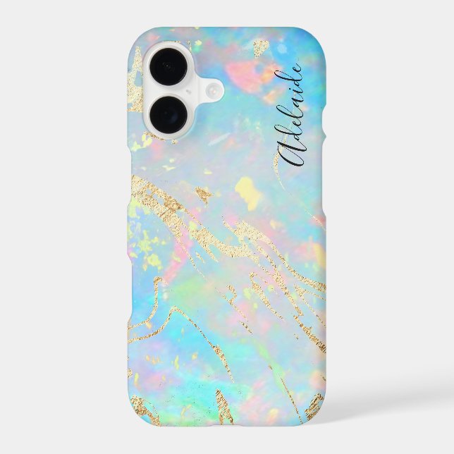 FAUX holographic opal stone (Back)