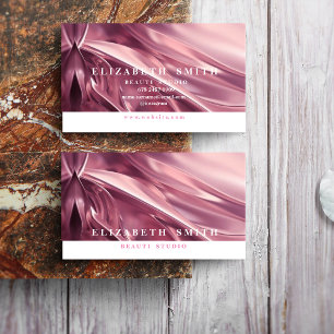 Faux Holographic Pink Neon Business Card