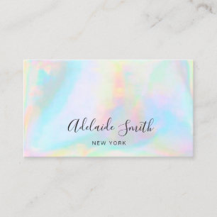 FAUX holographic texture Business Card