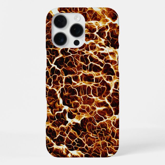 Faux Hot Lava Texture iPhone Case (Back)