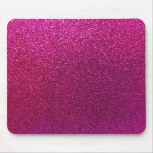 Faux Hot Pink Glitter Background Sparkle Mouse Mat