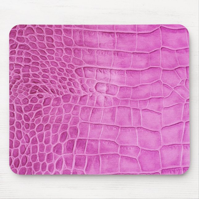 Faux Hot Pink Leather Mouse Mat (Front)
