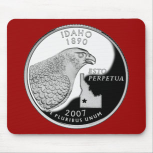 Faux Idaho State Quarter Mouse Mat