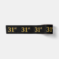 Faux/Imitation Gold "31st" Event Number (Black)