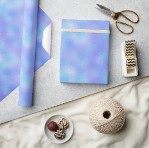 Faux Iridescent Foil Shimmer Wrapping Paper Roll