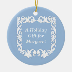 Faux Jasperware Ceramic Tree Decoration