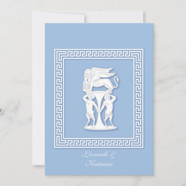 Faux Jasperware Invitation (Front)