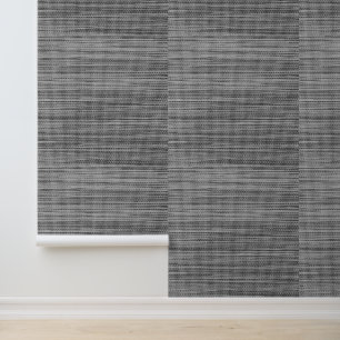 Faux Knitted Grey Wallpaper