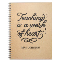 Faux Kraft Inspirational Teacher Appreciation