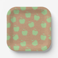 Faux Kraft Rustic Apple Of My Eye Baby Shower