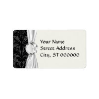 faux lace black grey damask pattern