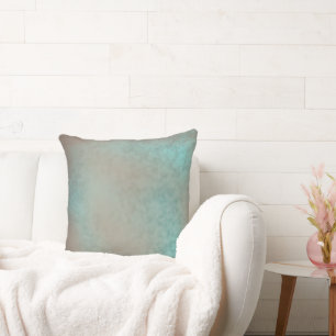 Faux Lace Pattern Teal Antique Cushion