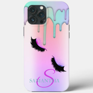 Faux Lashes Glitter Colourful Drips Case-Mate iPhone Case