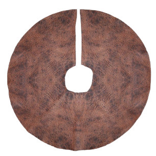 Faux Leather #1 Linen Tree Skirt