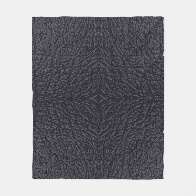 Faux Leather #2 Fleece Blanket (Front)