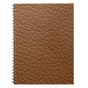 Faux leather light brown shades major texture. abs notebook