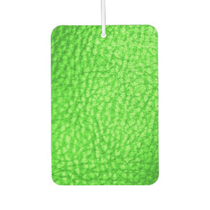 Faux Leather Light Lime Car Air Freshener