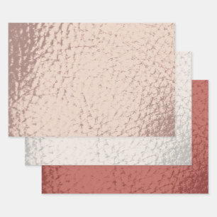 Faux Leather Mix design- Pink Wrapping Paper Sheet