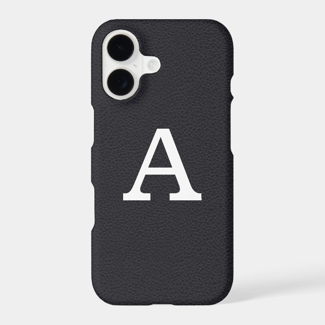 Faux Leather Monogram (Back)