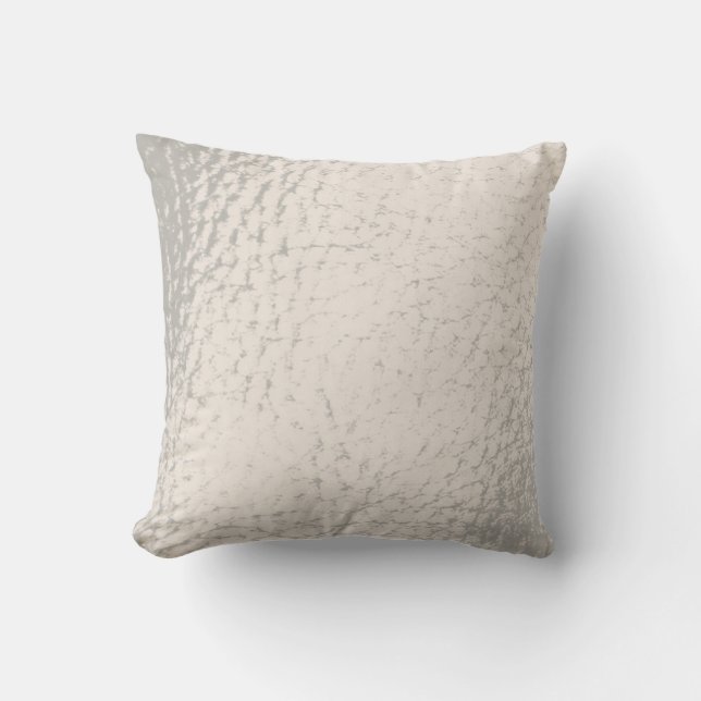 Faux Leather Pearl Design Cushion (Front)