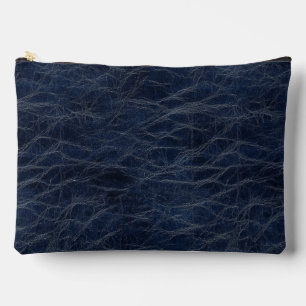 Faux Leather Print Accessory Pouch
