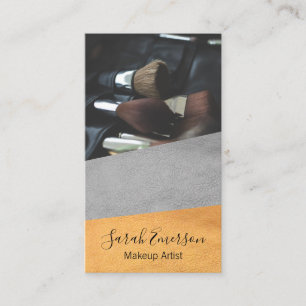 Faux Leather Print Fashion Colour Block Business Card