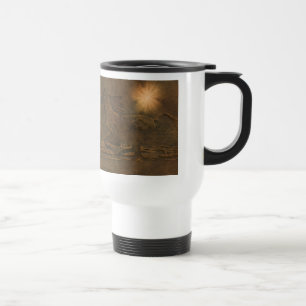 Faux Leather Running Horses Ranch Gift Travel Mug