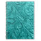 Faux Leather Western Pattern Teal Notepad book