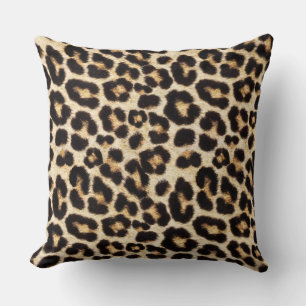 Faux Leopard Fur   Fake Fur Cushion