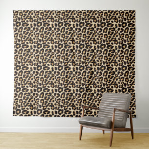 Faux Leopard Fur Pattern   Wild Cat  Tapestry