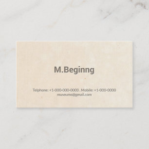 Faux Letterpress Simple Professional Modern Business Card