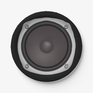 Faux Loudspeaker Paper Plate