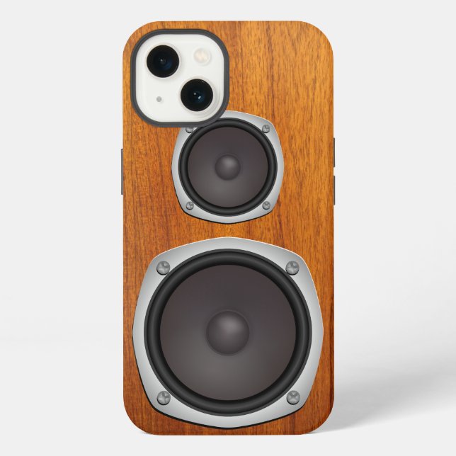 Faux Loudspeaker System iPhone Case (Back)