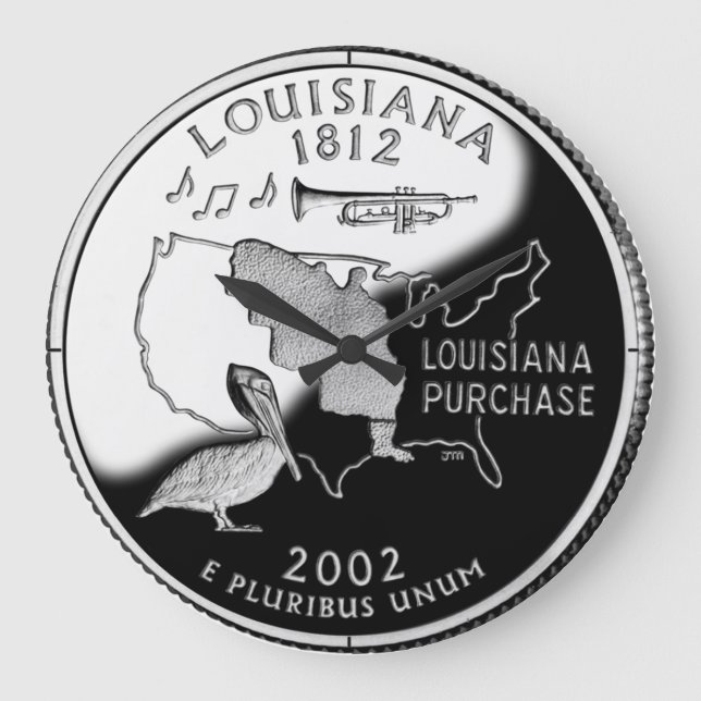 Faux Louisiana State Quarter Clock (Front)