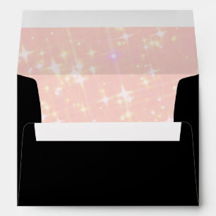Faux Luxury Gold Black wedding Envelopes