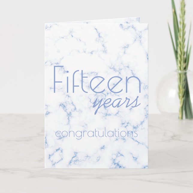 Faux marble UNIVERSAL employee anniversary card (Front)