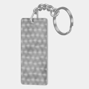 Faux Metal - Brushed Steel Key Ring