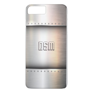 Faux Metal custom monogram phone cases