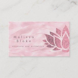 faux metallic effect business card