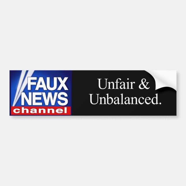 Faux News Channel bumper sticker (Front)