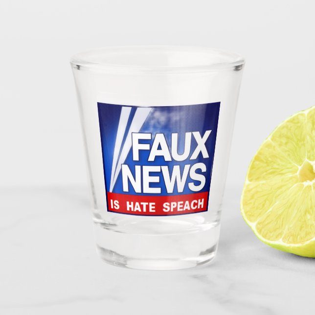 Faux News Shot Glass (Front)