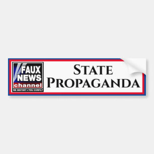 Faux News "State Propaganda" Bumper Sticker