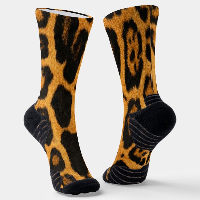 Faux Ocelot Skin Socks (Angled)