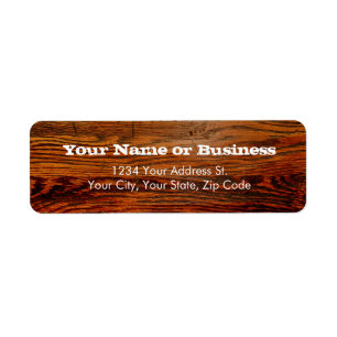 Faux Oiled Wood Plank Personalised Custom