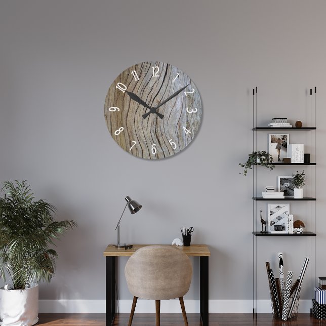 Faux Old Curved Cypress Tree Bark Round Clock (Creator Uploaded)