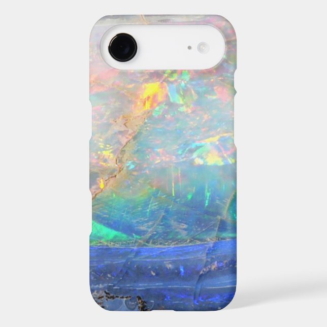 Faux opal gem gemstone mineral bling bokeh hipster Case-Mate iPhone case (Back)
