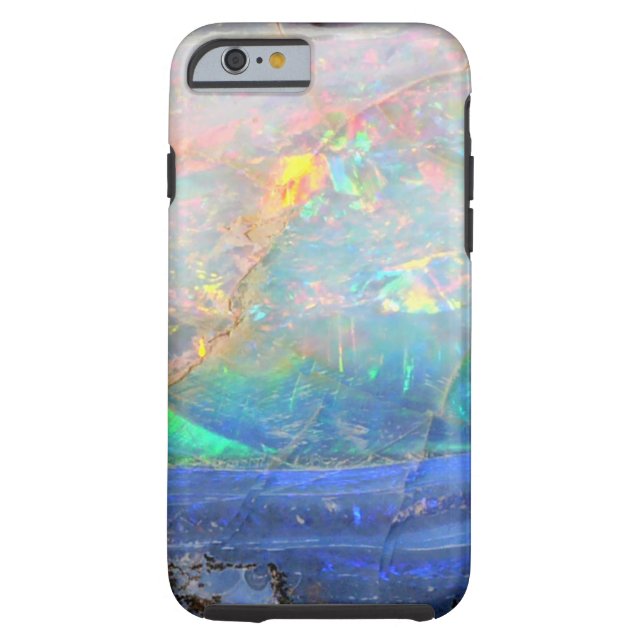 Faux opal gem gemstone mineral bling bokeh hipster Case-Mate iPhone case (Back)
