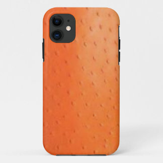 Faux Orange Ostrich Skin Case-Mate Case