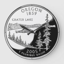 Faux Oregon State Quarter Clock